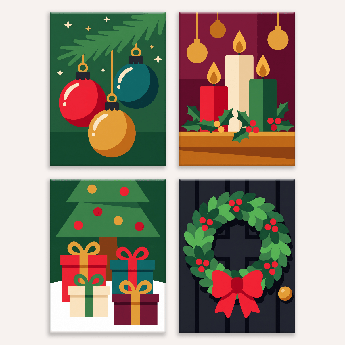 Festive Cheer - Number Artist Paint by Numbers Kits