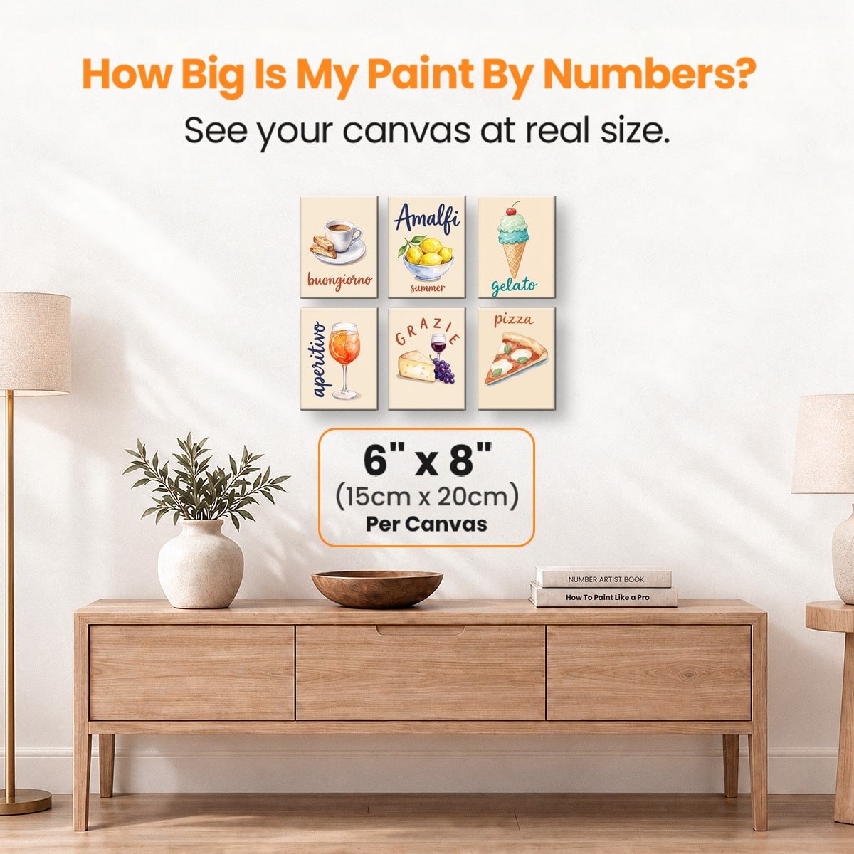 Coastal Dolce Vita - Number Artist Paint by Numbers Kits