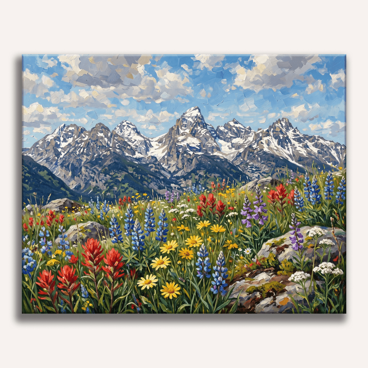 Alpine Bloom - Number Artist Paint by Numbers Kits