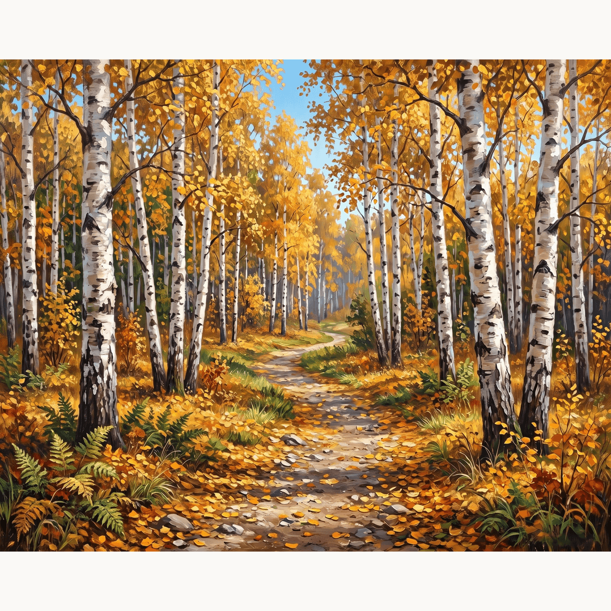 Birch Forest - Number Artist Paint by Numbers Kits