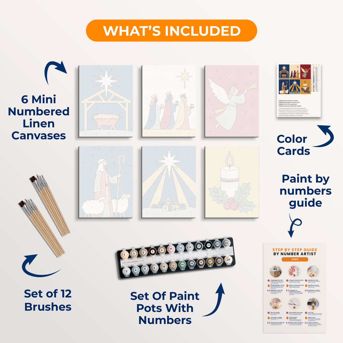 The Nativity - Number Artist Paint by Numbers Kits