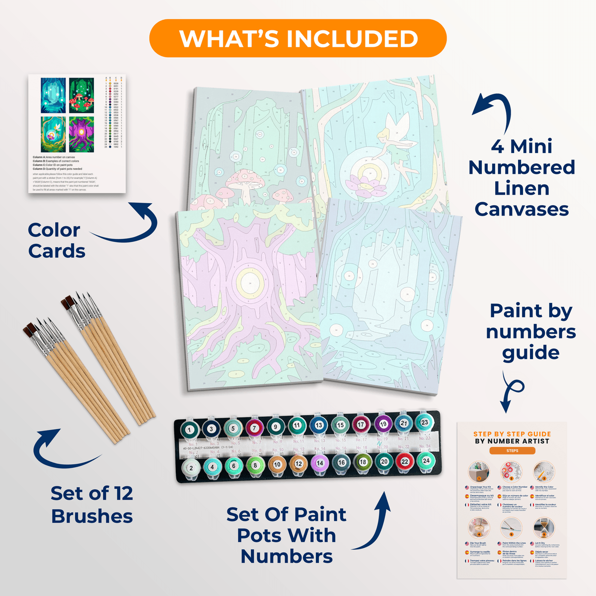 Whispering Woods - Number Artist Paint by Numbers Kits