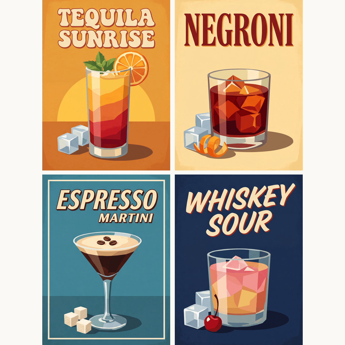 Vintage Sips - Number Artist Paint by Numbers Kits