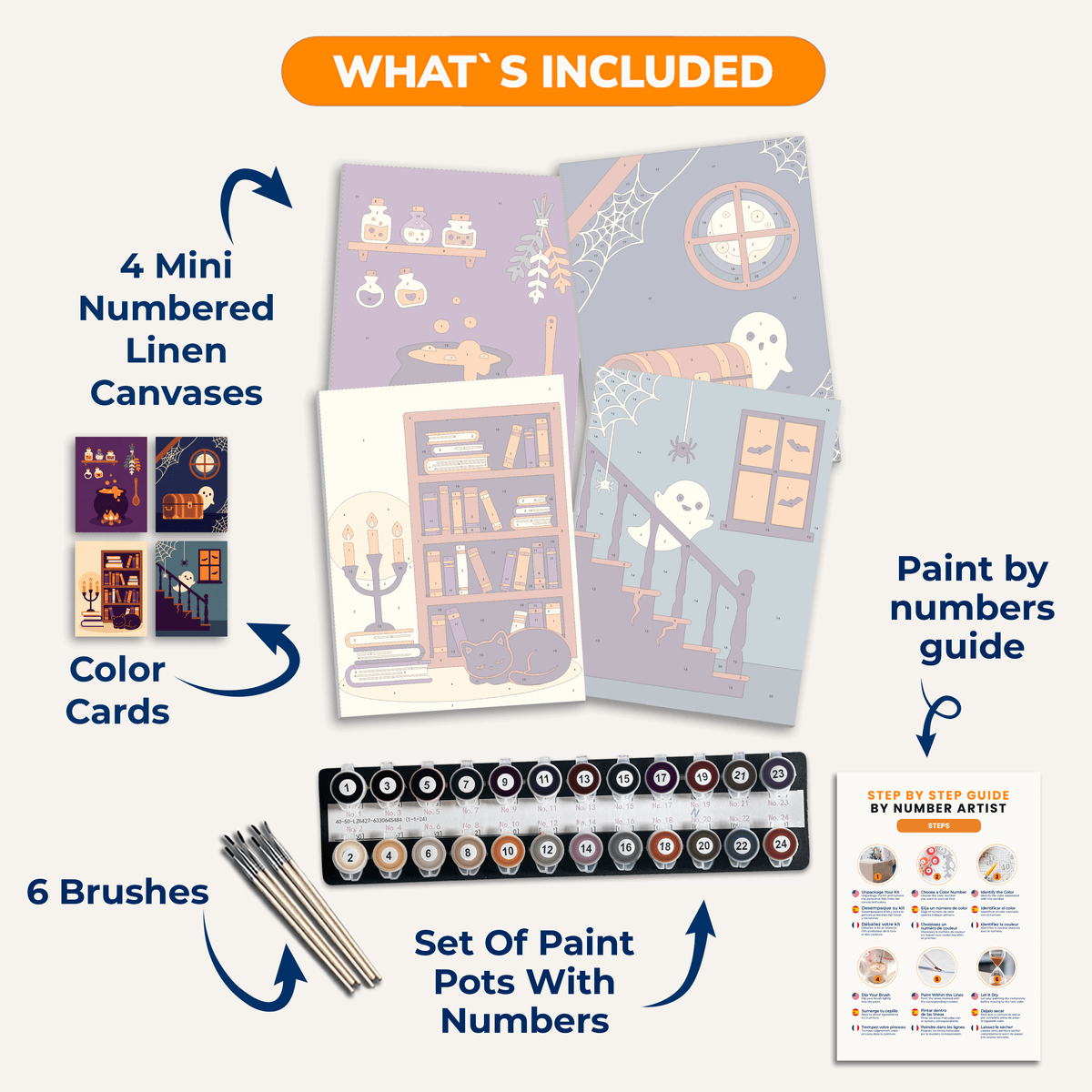 Haunted House - Number Artist Paint by Numbers Kits