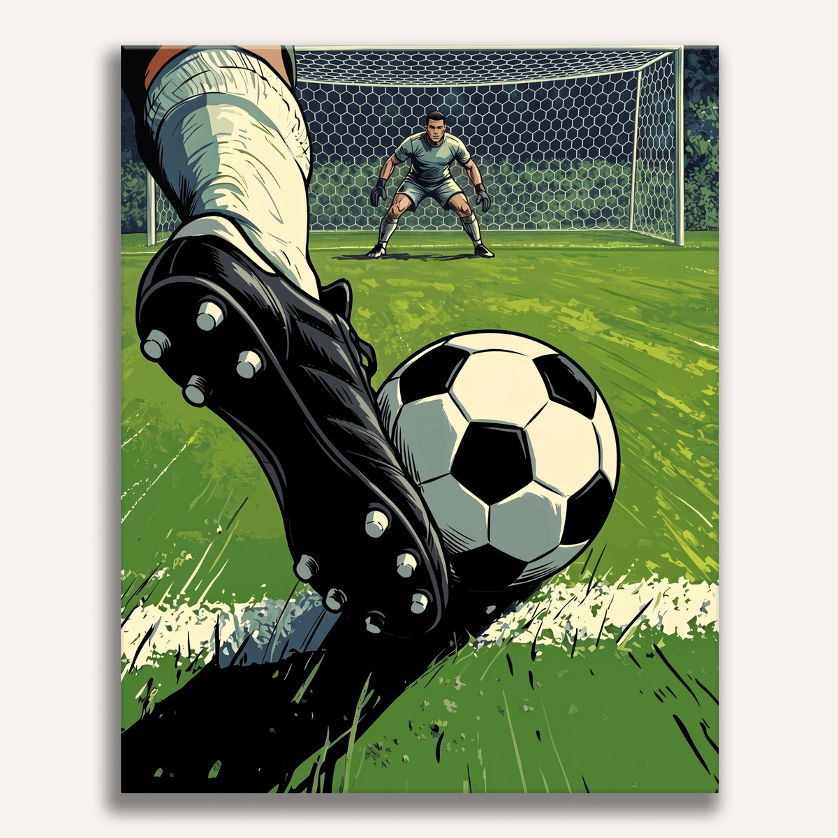Free Kick - Number Artist Paint by Numbers Kits