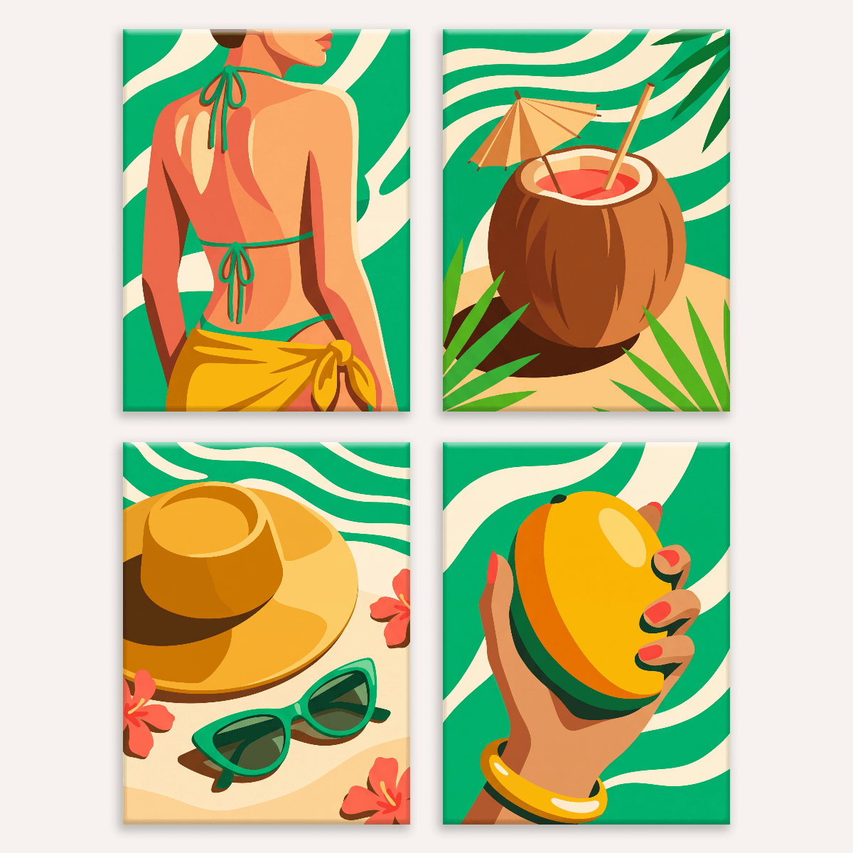 Coconut Bliss - Number Artist Paint by Numbers Kits