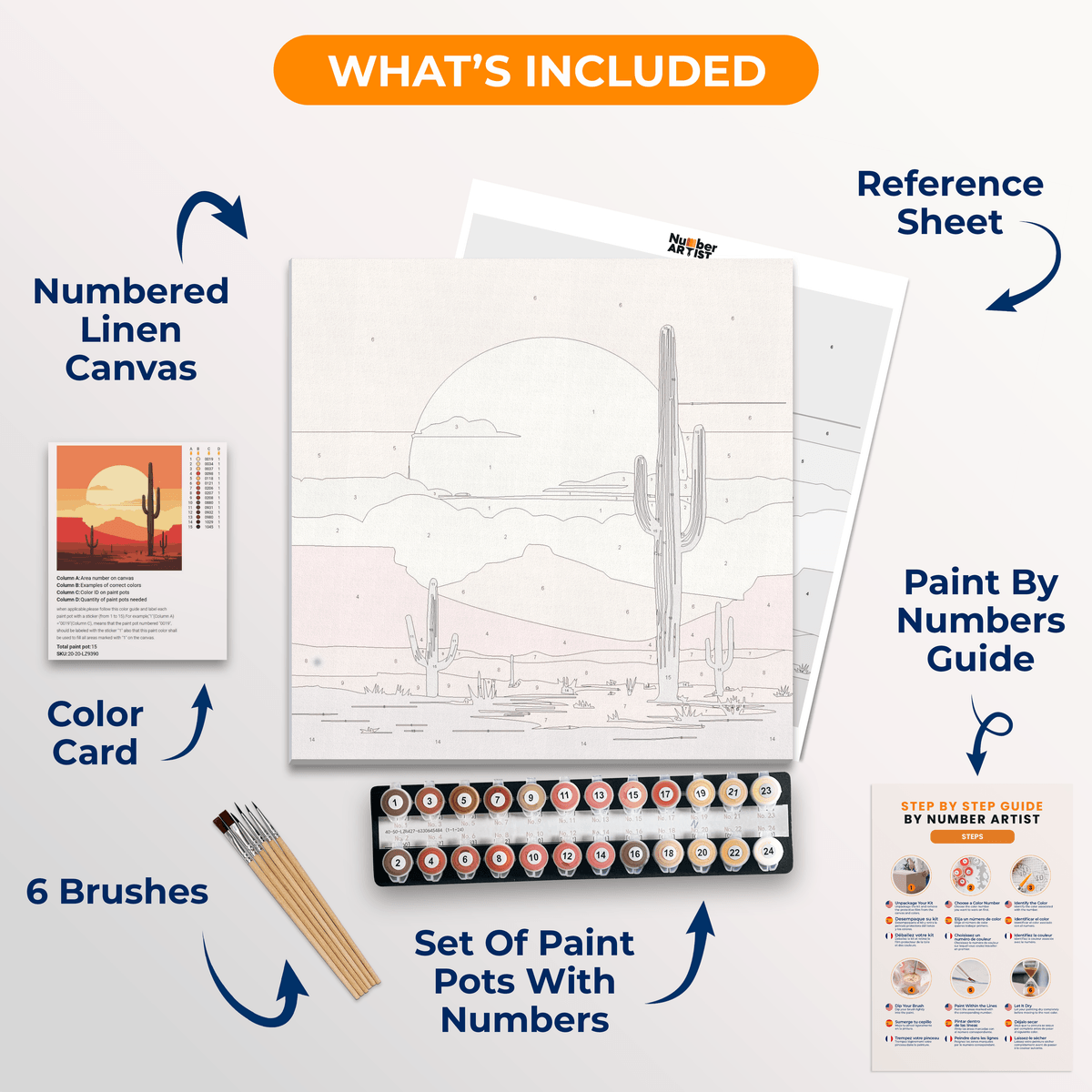 Hot West - Number Artist Paint by Numbers Kits