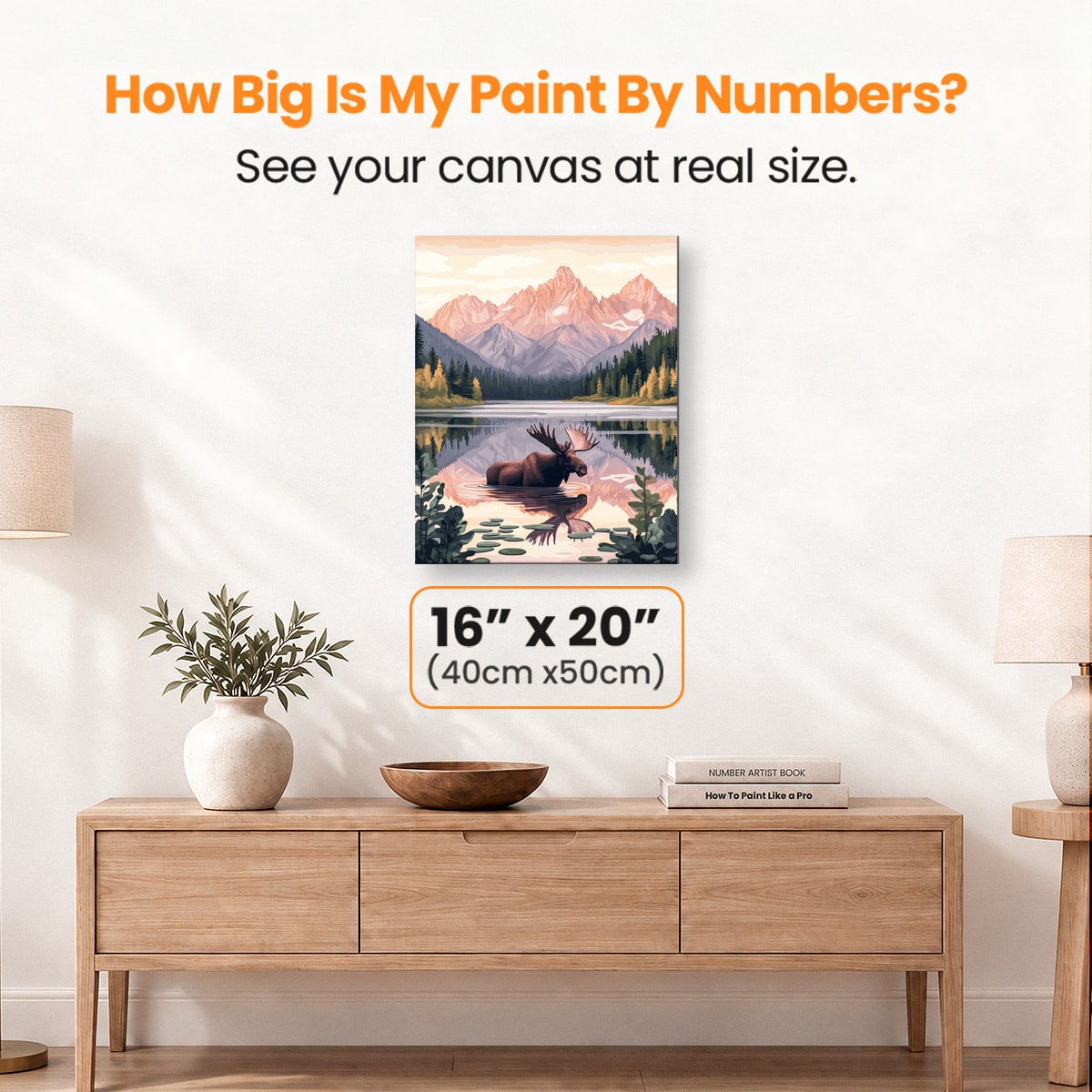 Moose Lake - Number Artist Paint by Numbers Kits