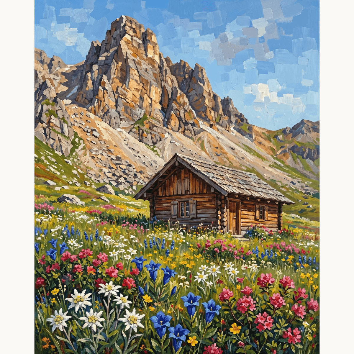 Alpine Refuge - Number Artist Paint by Numbers Kits