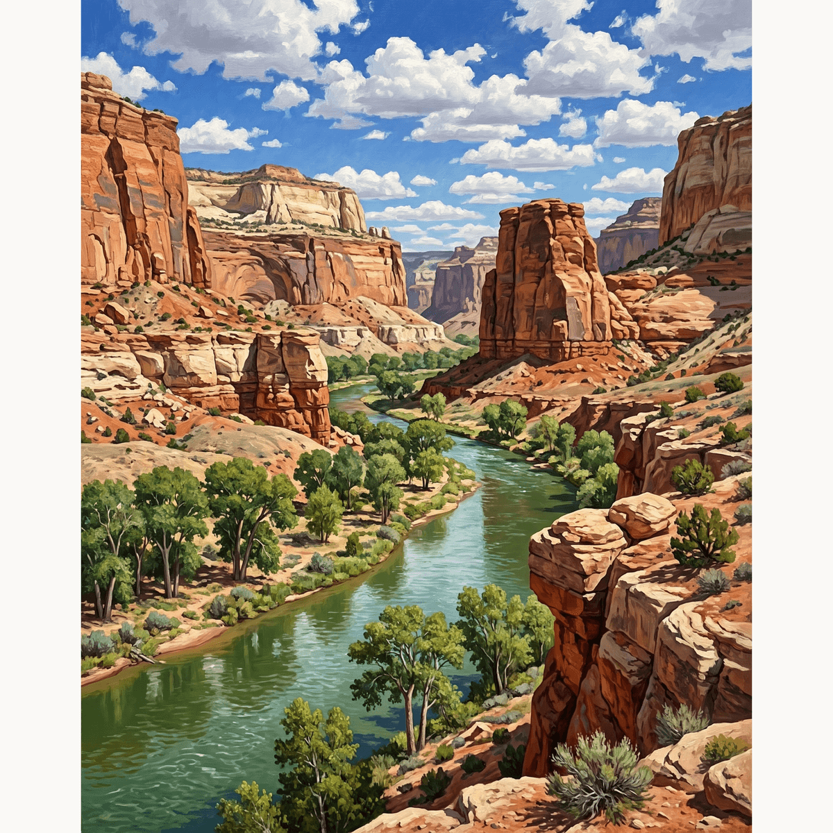 Red Canyon - Number Artist Paint by Numbers Kits