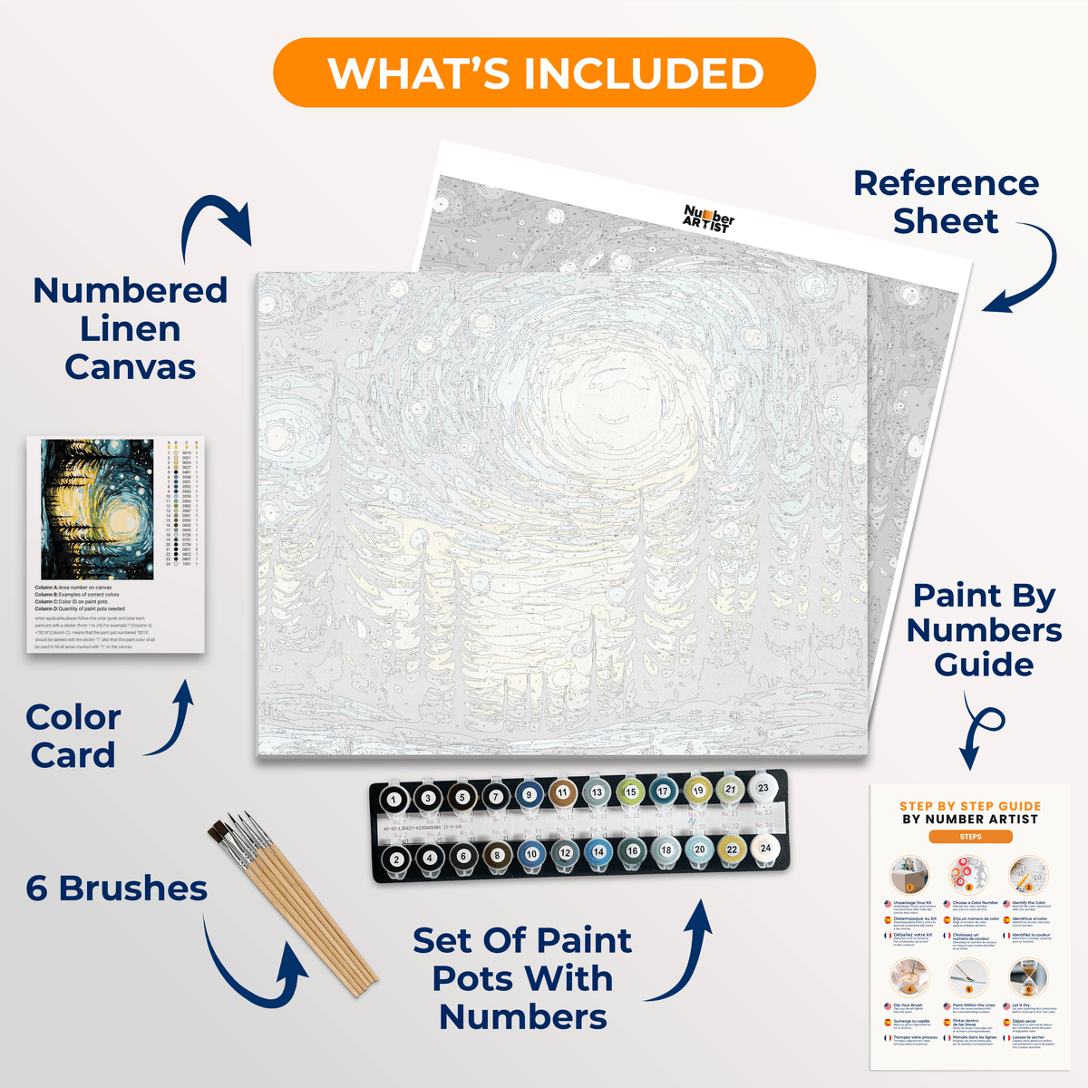 Winter Night - Number Artist Paint by Numbers Kits