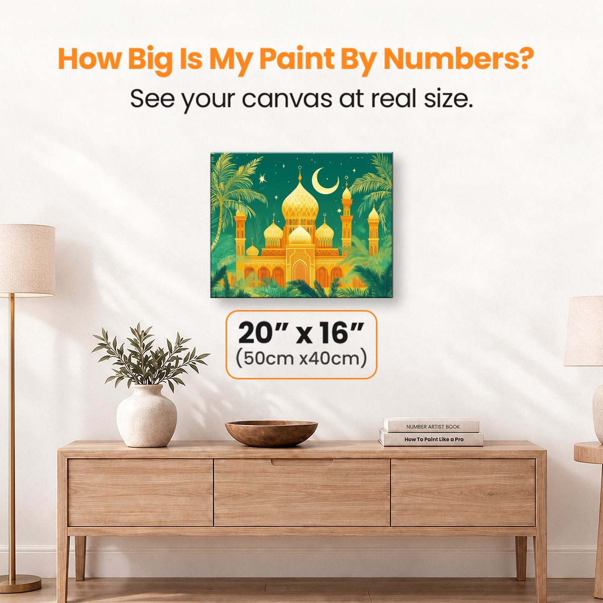 Golden Masjid - Number Artist Paint by Numbers Kits