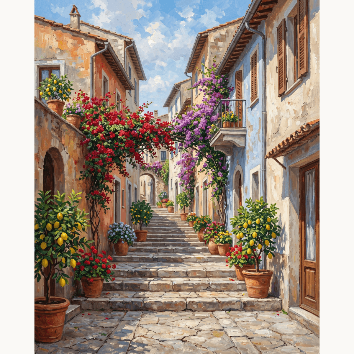 Coastal Stairway - Number Artist Paint by Numbers Kits
