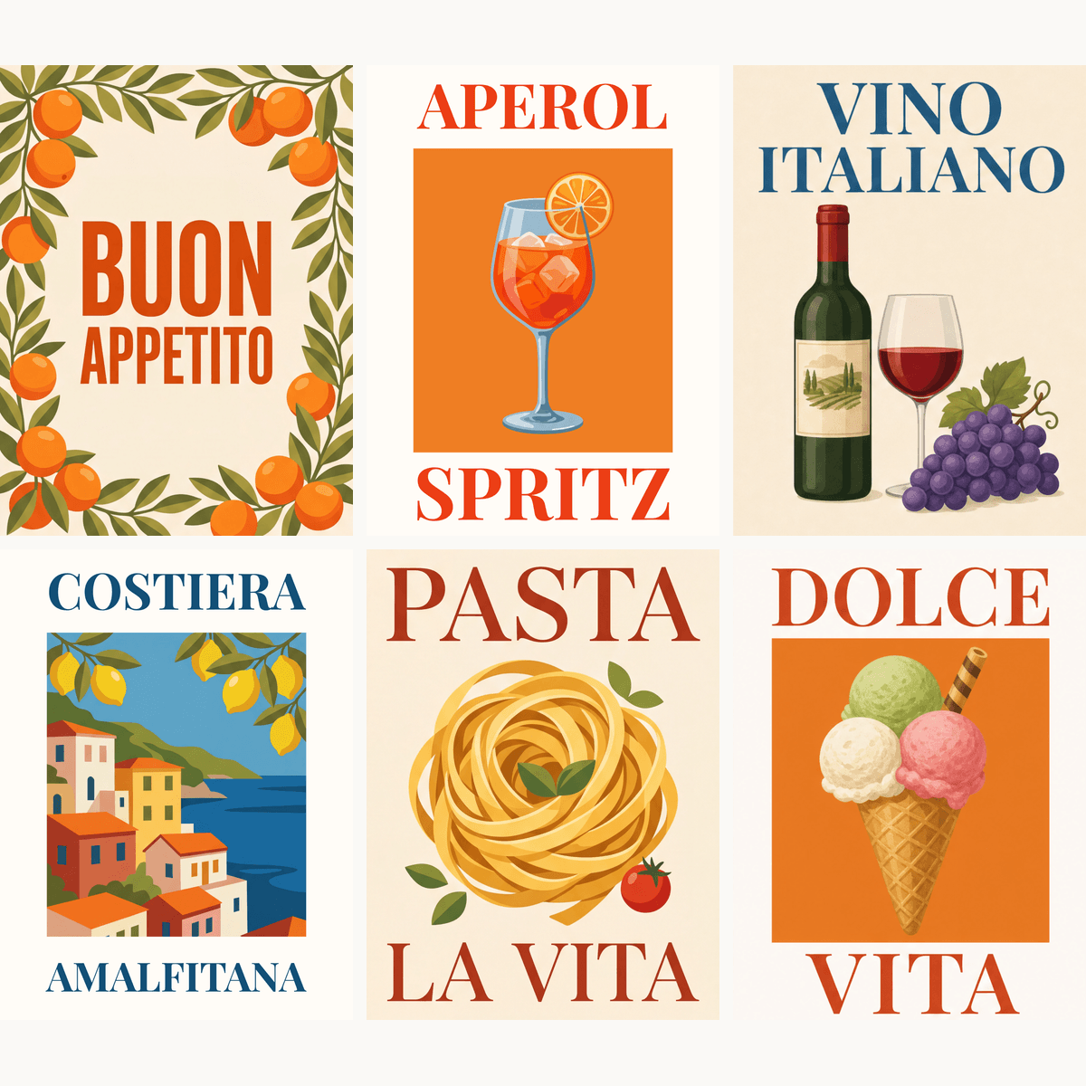 Buon Appetito - Number Artist Paint by Numbers Kits