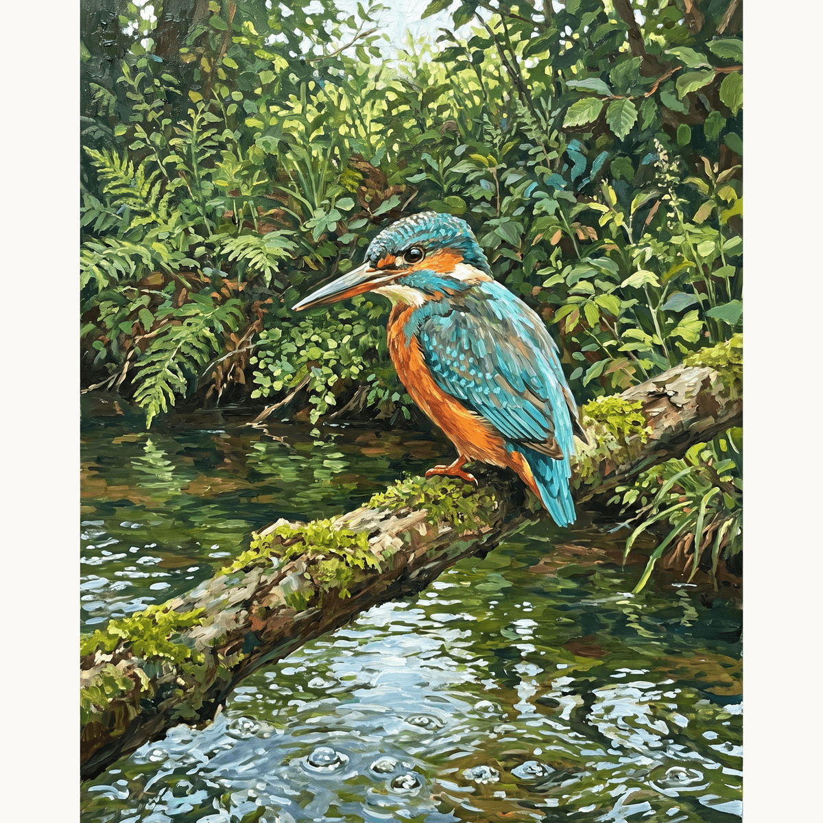 Jewel Kingfisher - Number Artist Paint by Numbers Kits