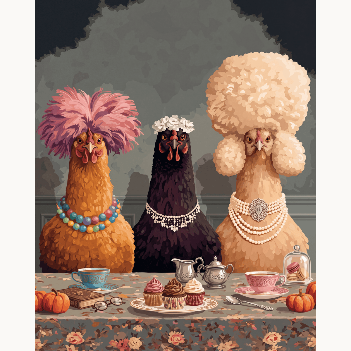Chick Tea Party - Number Artist Paint by Numbers Kits