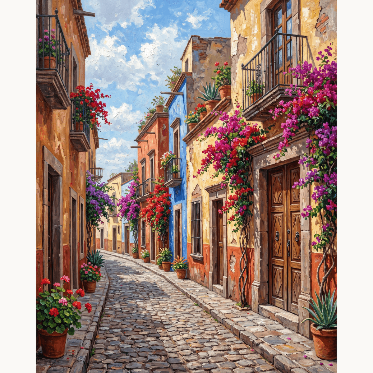 Sunlit Doorways - Number Artist Paint by Numbers Kits