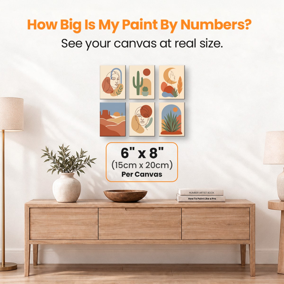 Boho Desert - Number Artist Paint by Numbers Kits