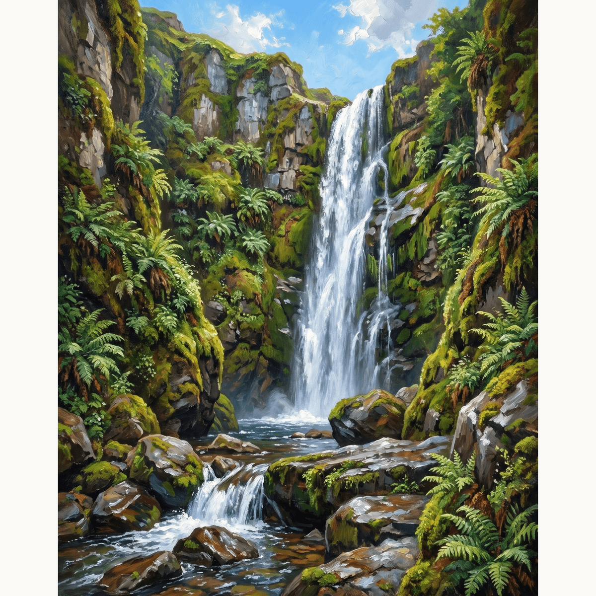 Mossy Falls - Number Artist Paint by Numbers Kits