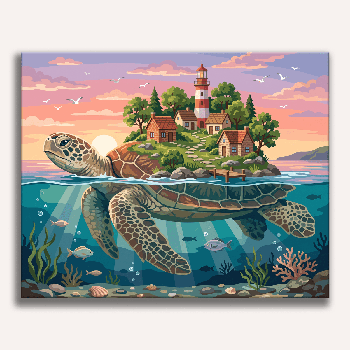 Home Afloat - Number Artist Paint by Numbers Kits