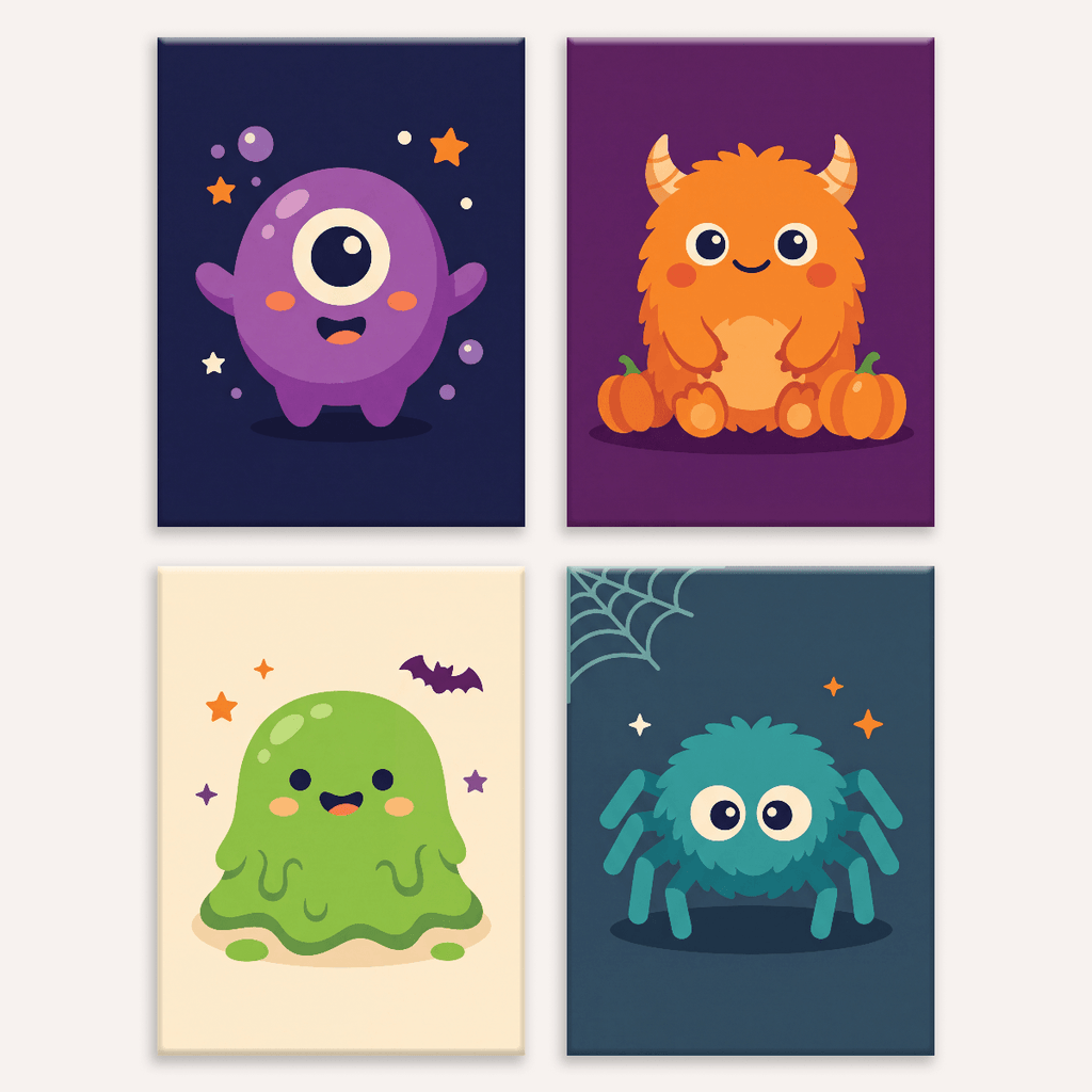 アートシアター NR １ Tiny Monsters | Paint by Numbers Kit by Number Artist