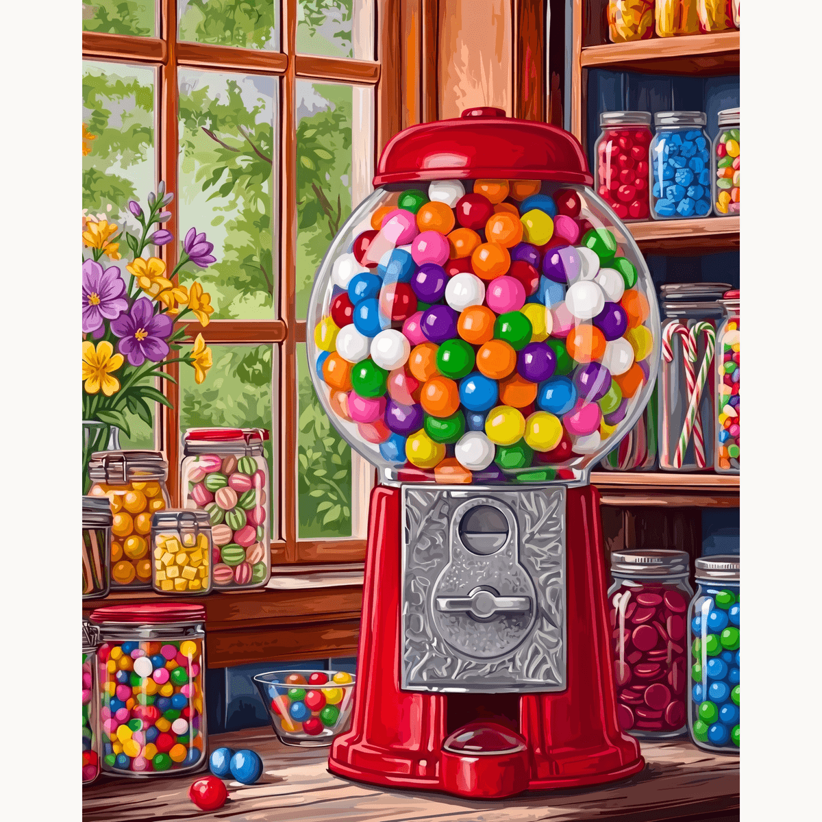 Gumball Machine - Number Artist Paint by Numbers Kits