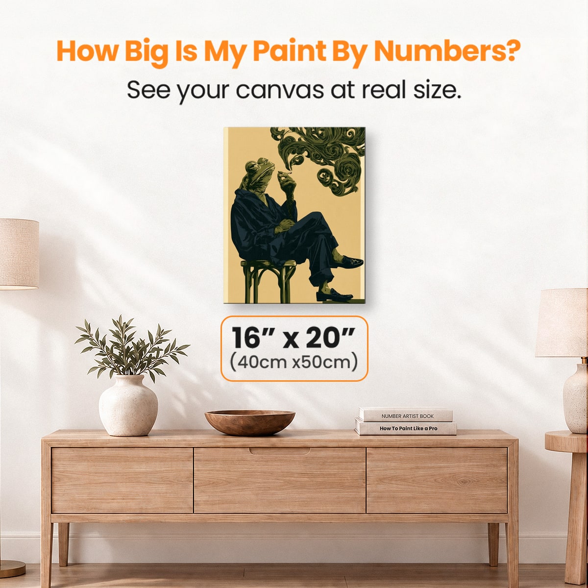 Ribbit Puff - Number Artist Paint by Numbers Kits