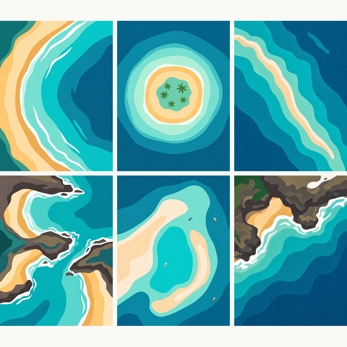 Isle Minimalism - Number Artist Paint by Numbers Kits