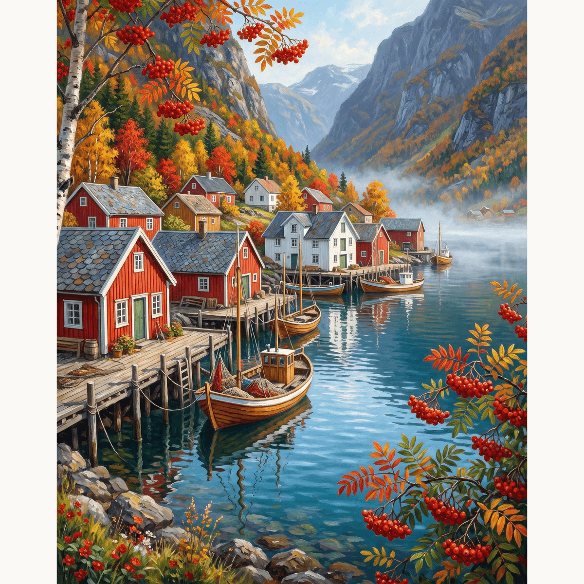 Fjord Haven - Number Artist Paint by Numbers Kits