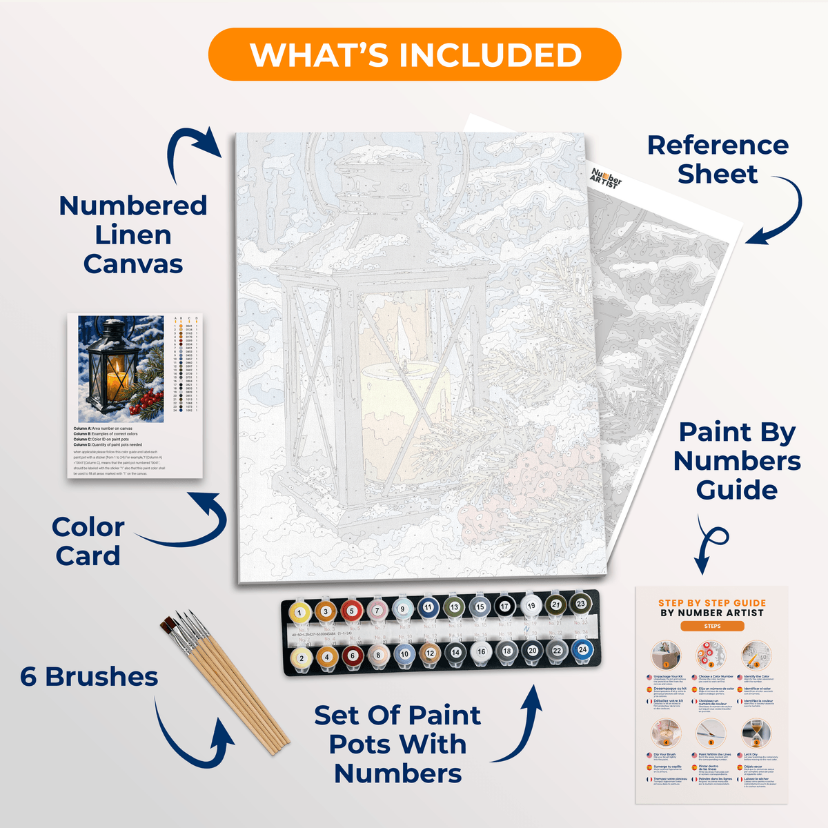 Gentle Flame - Number Artist Paint by Numbers Kits