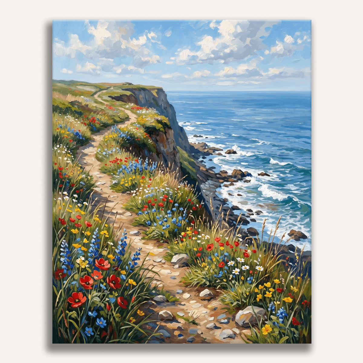 Wildflower Cliffs - Number Artist Paint by Numbers Kits