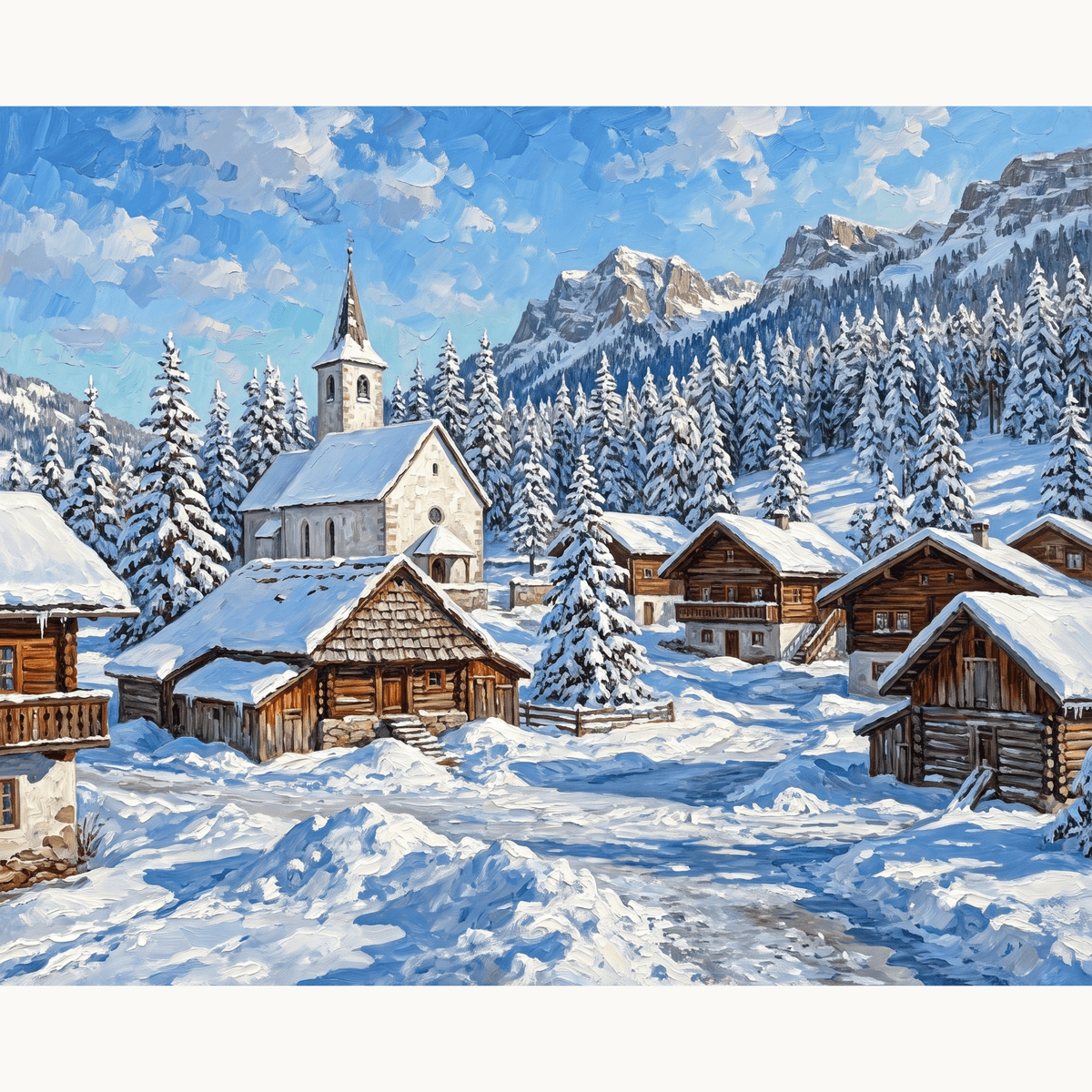 Alpine Hush - Number Artist Paint by Numbers Kits