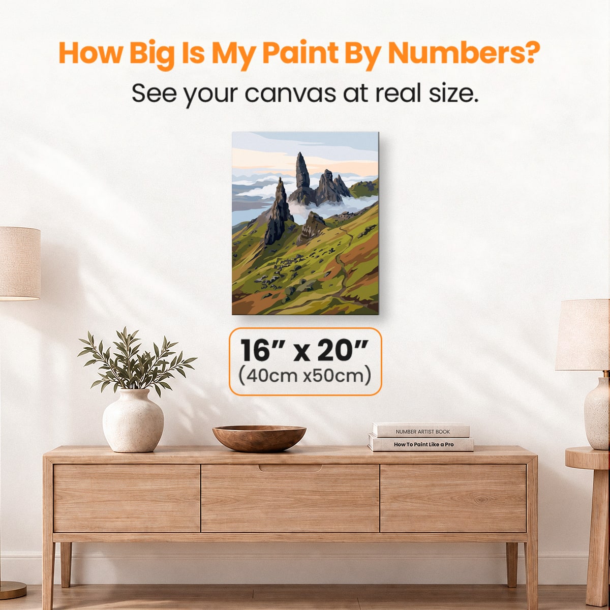 Storr Morning Mist - Number Artist Paint by Numbers Kits