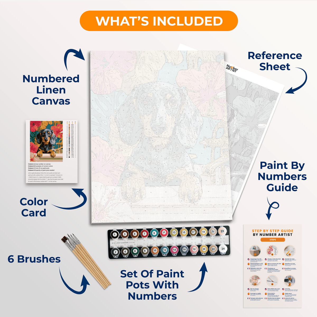 Bath Time - Number Artist Paint by Numbers Kits