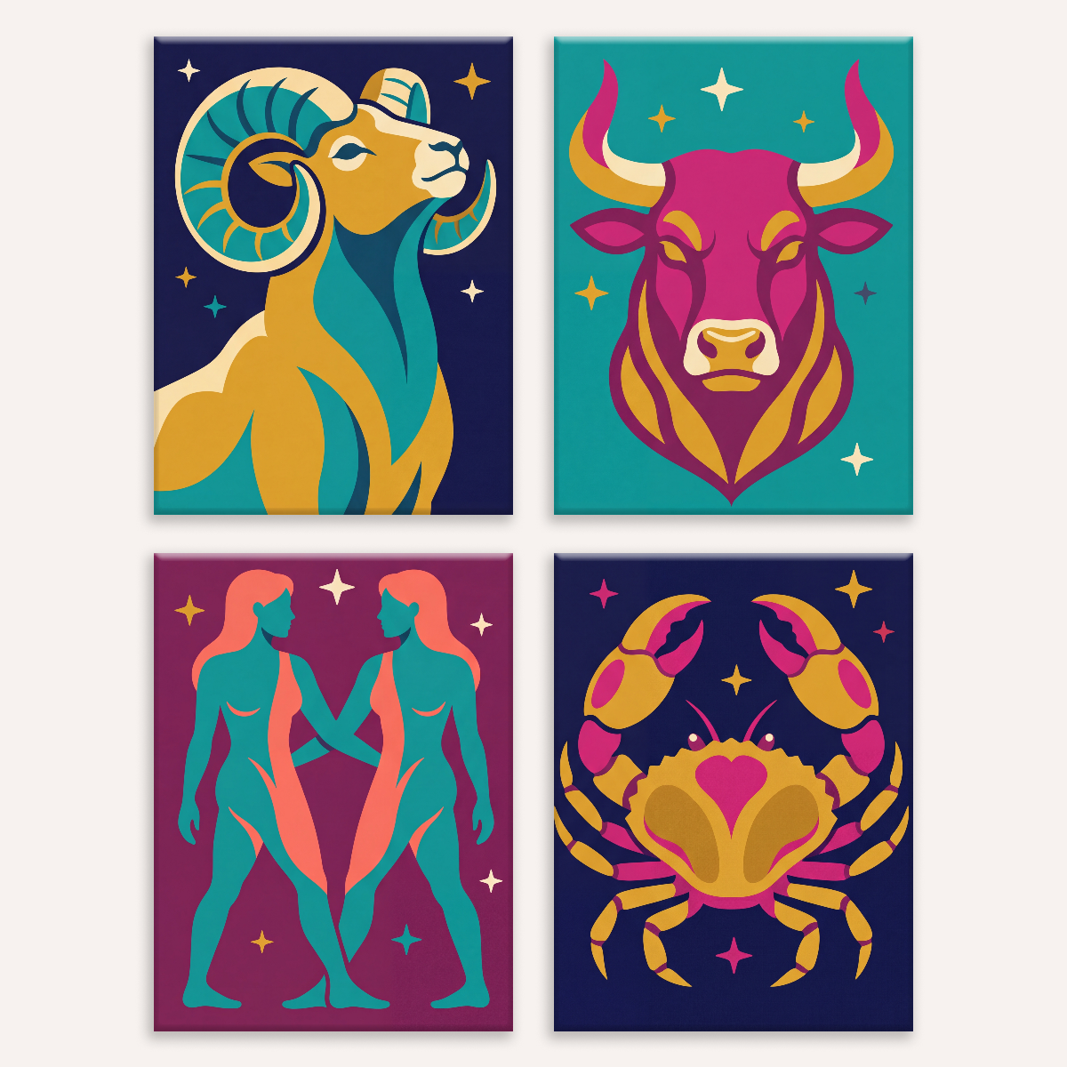 Zodiac Signs I - Number Artist Paint by Numbers Kits