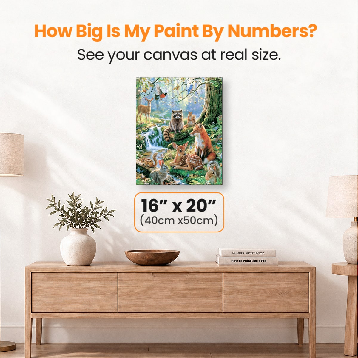 Forest Friends - Number Artist Paint by Numbers Kits