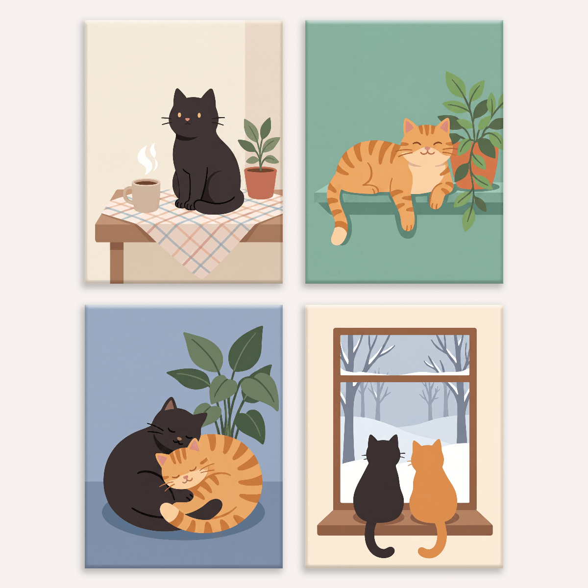 Cat Duo - Number Artist Paint by Numbers Kits