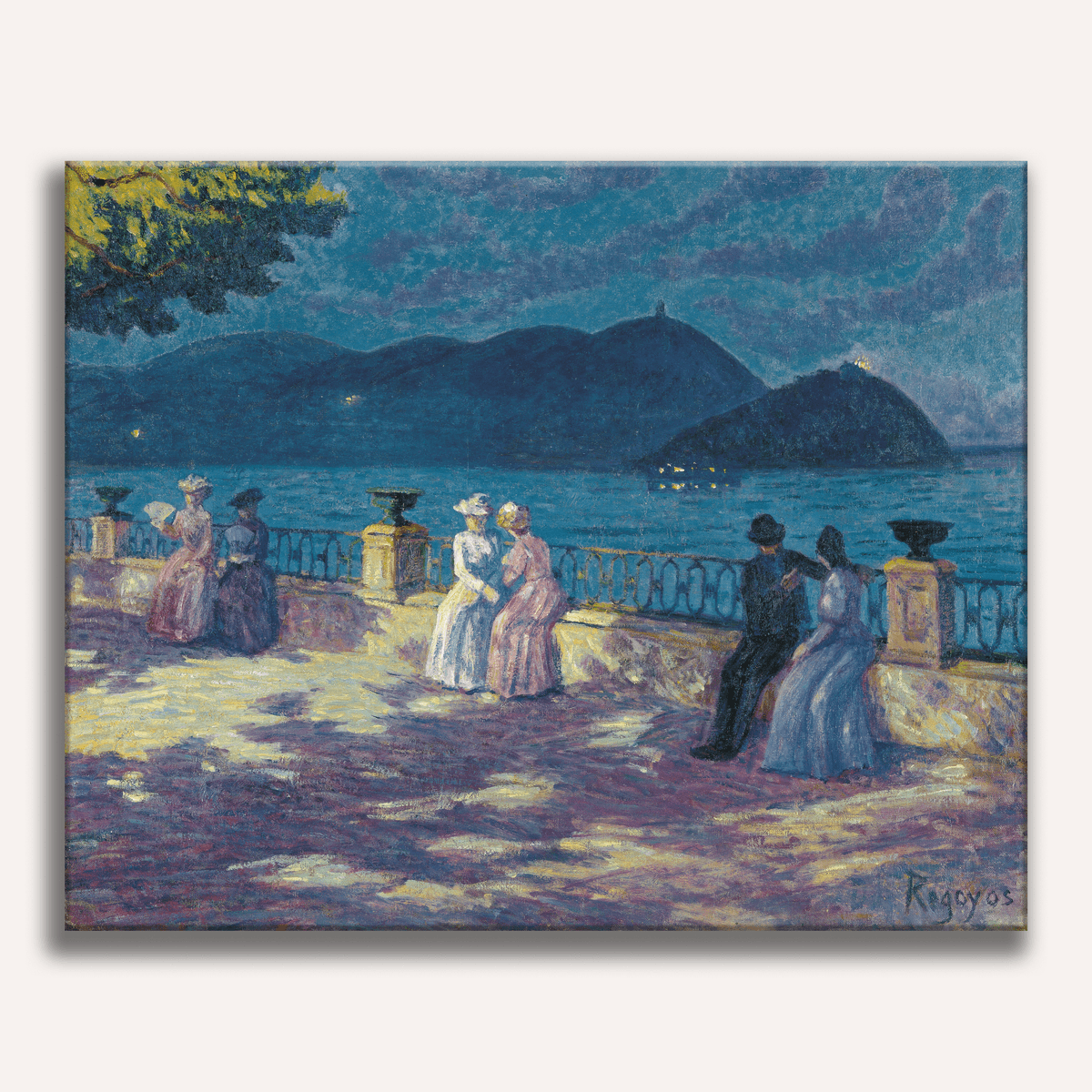 La Concha Nocturno by Dario de Regoyos - Number Artist Paint by Numbers Kits
