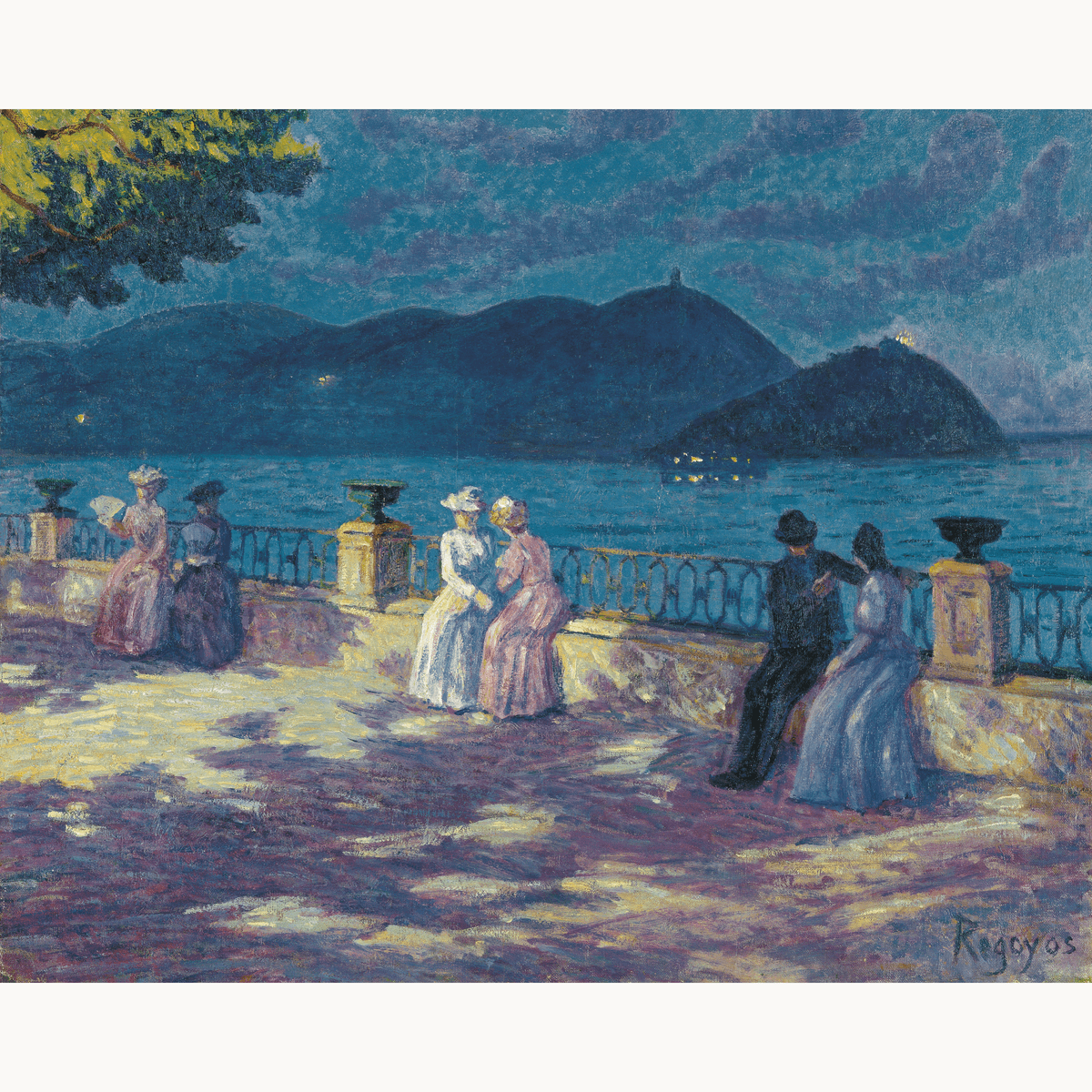 La Concha Nocturno by Dario de Regoyos - Number Artist Paint by Numbers Kits