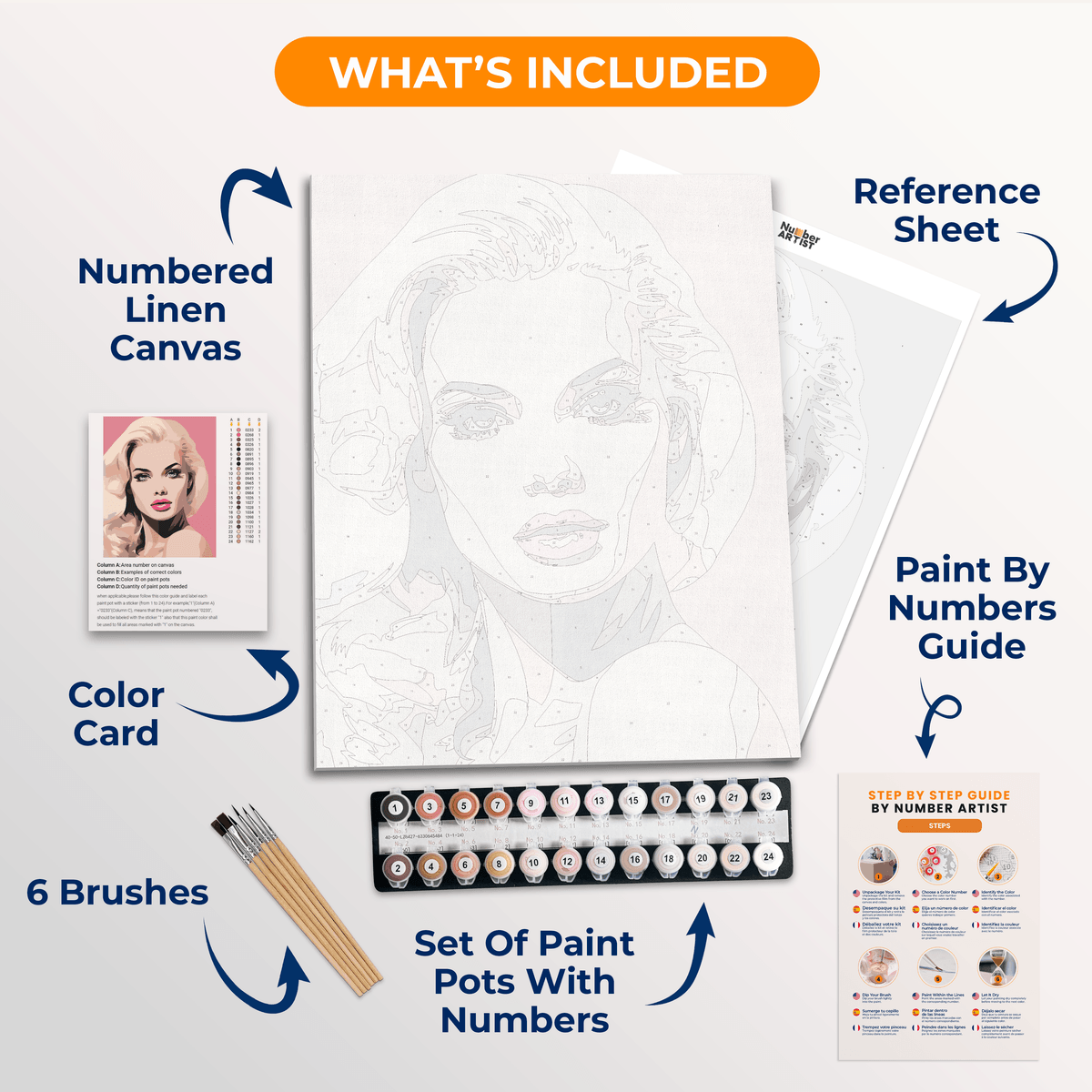 The image showcases a stylized portrait of a woman.