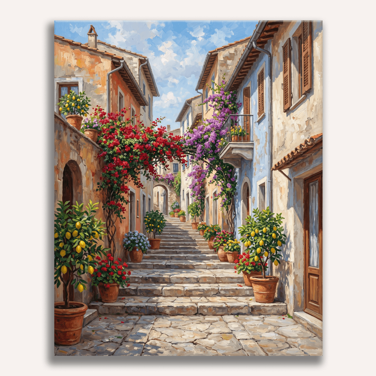 Coastal Stairway - Number Artist Paint by Numbers Kits