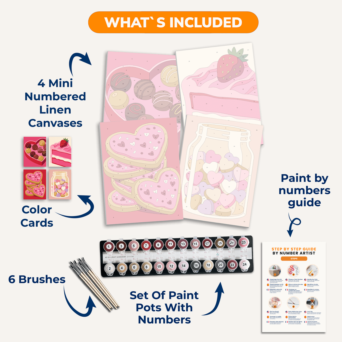 Sugary Valentine - Number Artist Paint by Numbers Kits