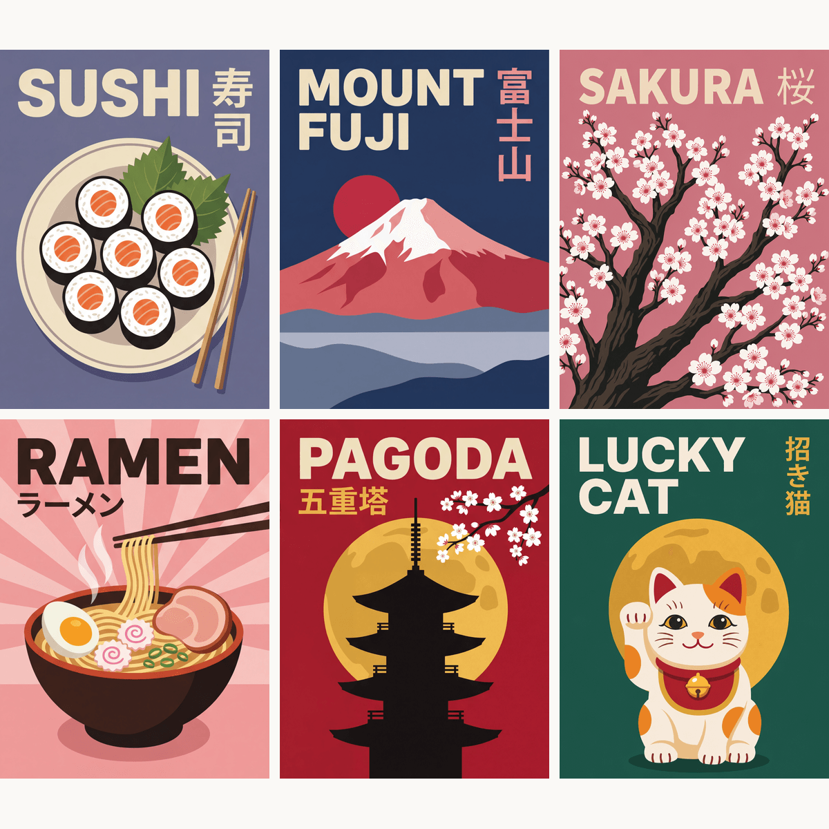 Japan Icons - Number Artist Paint by Numbers Kits
