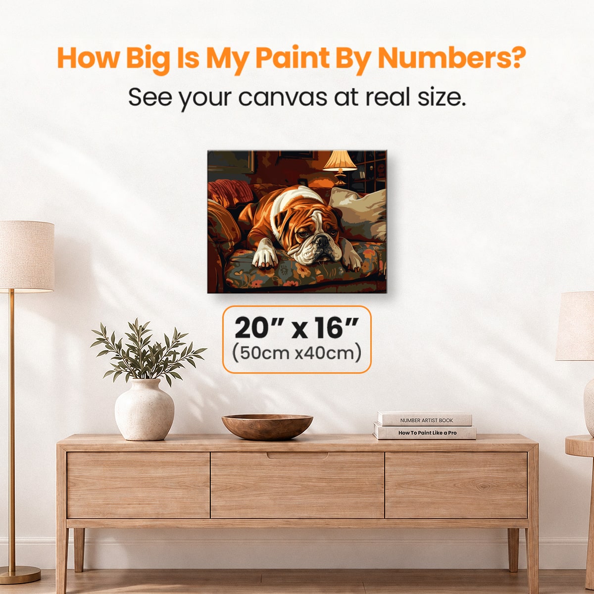 Relaxed Bulldog - Number Artist Paint by Numbers Kits