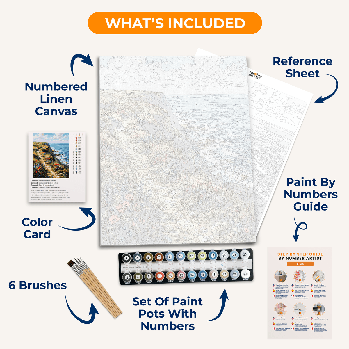 Wildflower Cliffs - Number Artist Paint by Numbers Kits