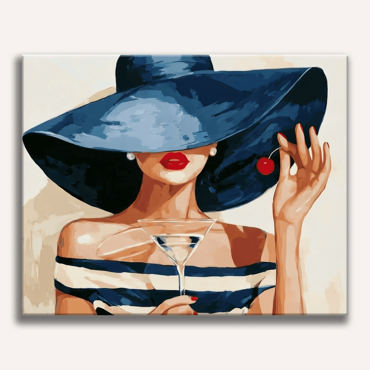 Hat & Martini - Number Artist Paint by Numbers Kits