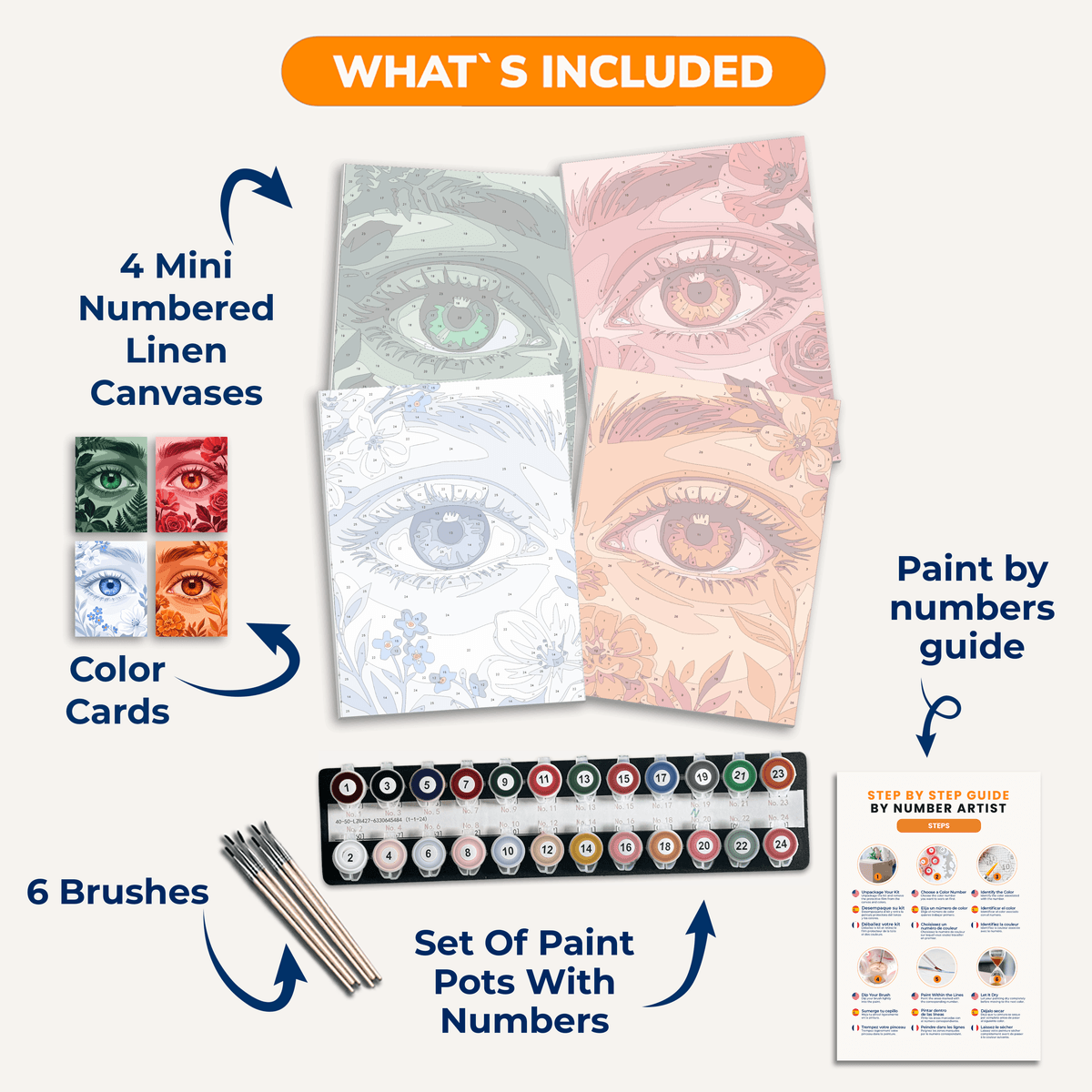 Petal Irises - Number Artist Paint by Numbers Kits