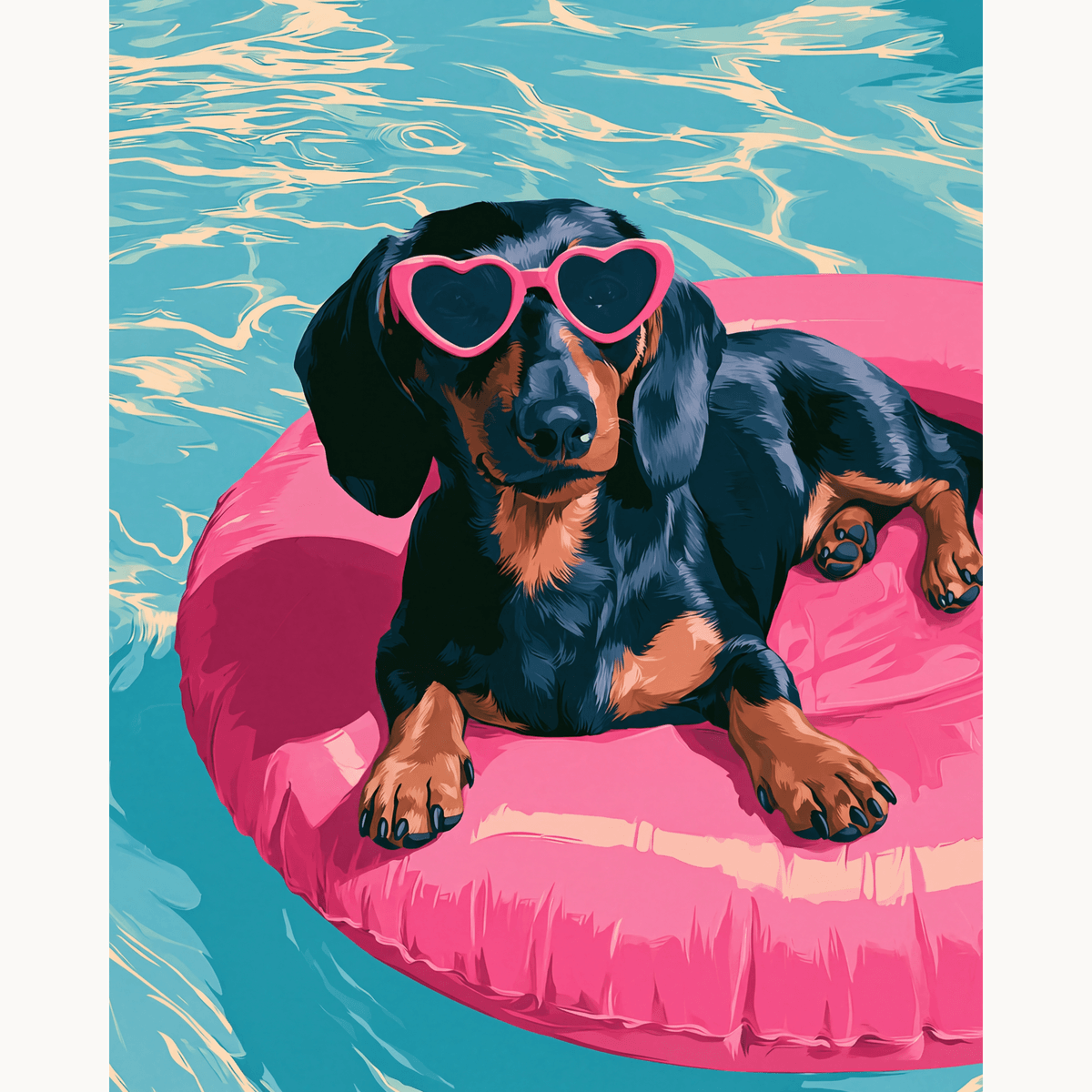 Lazy Daschund - Number Artist Paint by Numbers Kits