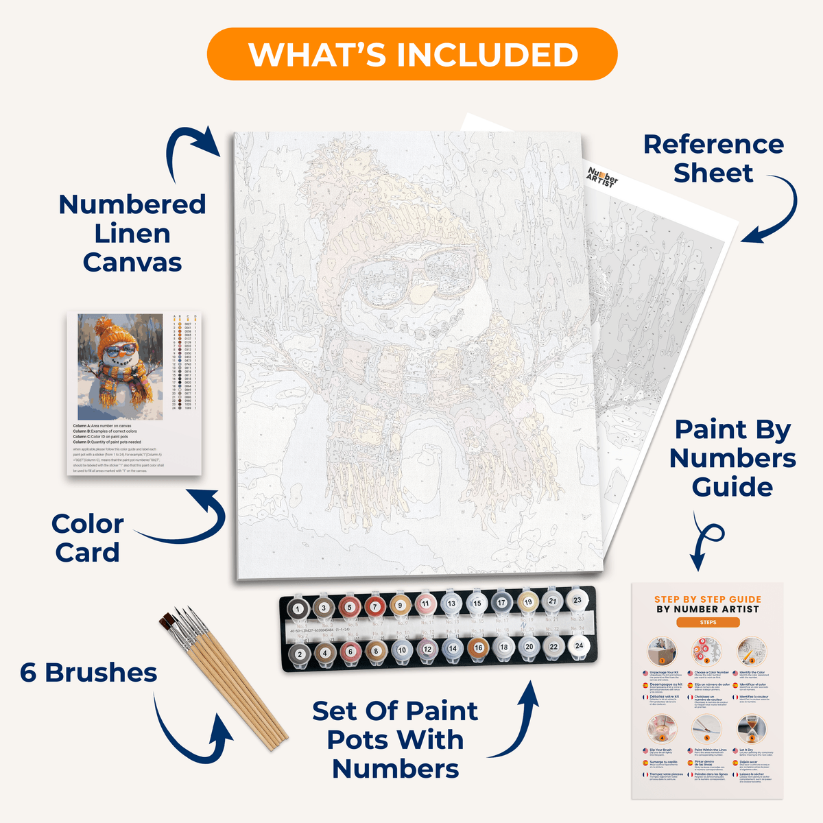 Snow Show - Number Artist Paint by Numbers Kits