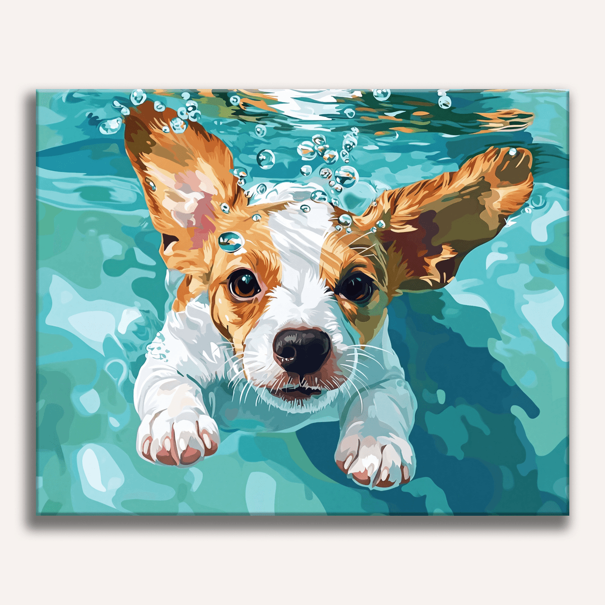 Doggy Paddle - Number Artist Paint by Numbers Kits